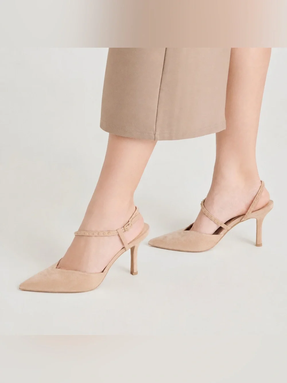 Dolce Vita Karma Asymmetrical Suede Stiletto Pointed Toe Pumps NWT Size 10